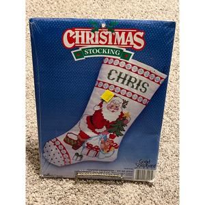 Good Shepherd  Santa's Presents Counted Cross Stitch Christmas Stocking #87216